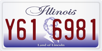 IL license plate Y616981