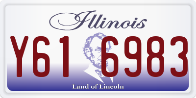 IL license plate Y616983