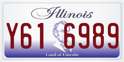 IL license plate Y616989