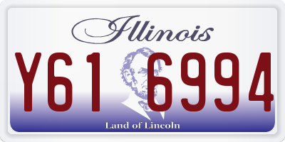 IL license plate Y616994