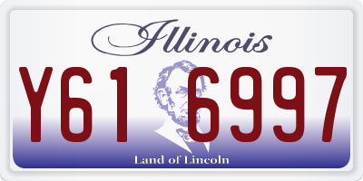 IL license plate Y616997