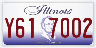 IL license plate Y617002