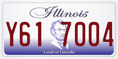 IL license plate Y617004