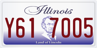 IL license plate Y617005