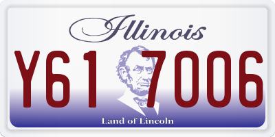 IL license plate Y617006