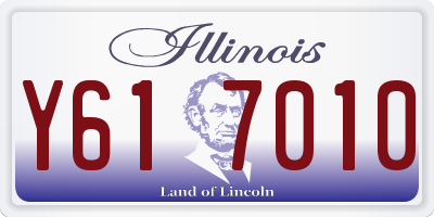 IL license plate Y617010