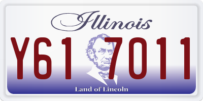 IL license plate Y617011