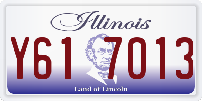 IL license plate Y617013