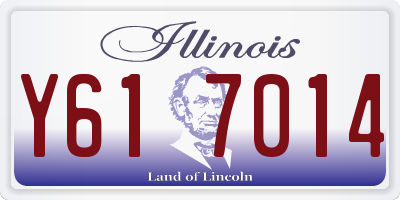 IL license plate Y617014