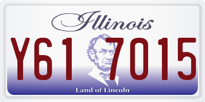IL license plate Y617015