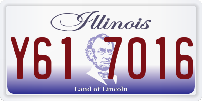IL license plate Y617016