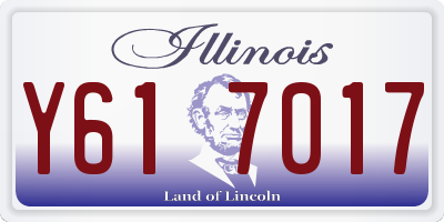 IL license plate Y617017