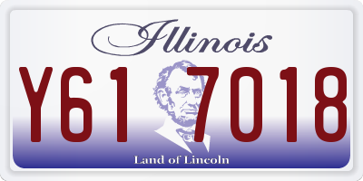 IL license plate Y617018