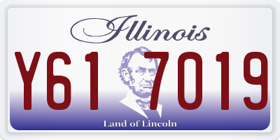 IL license plate Y617019