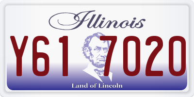 IL license plate Y617020