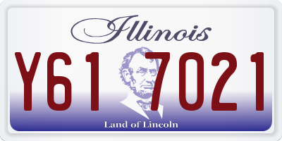 IL license plate Y617021