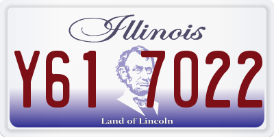 IL license plate Y617022