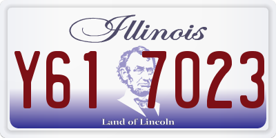 IL license plate Y617023