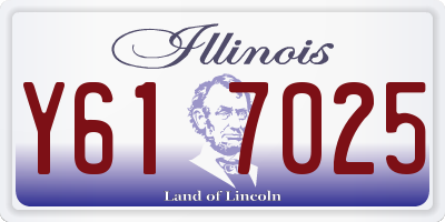 IL license plate Y617025