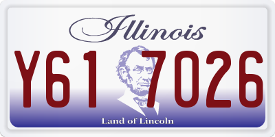 IL license plate Y617026