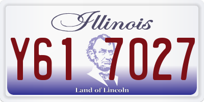 IL license plate Y617027