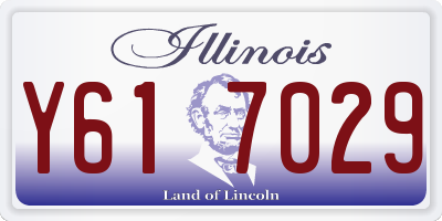 IL license plate Y617029