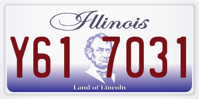 IL license plate Y617031
