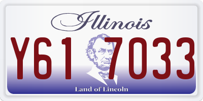 IL license plate Y617033