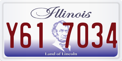 IL license plate Y617034