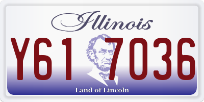 IL license plate Y617036