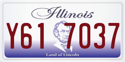IL license plate Y617037