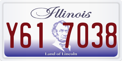 IL license plate Y617038