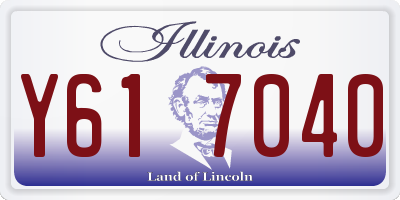 IL license plate Y617040