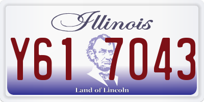 IL license plate Y617043