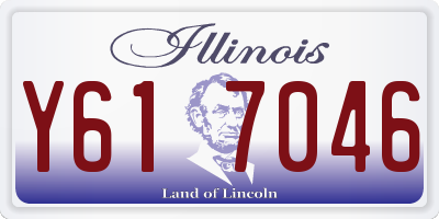 IL license plate Y617046