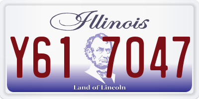 IL license plate Y617047