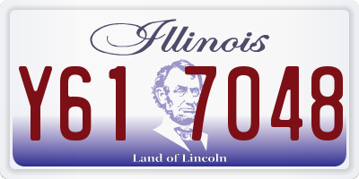 IL license plate Y617048