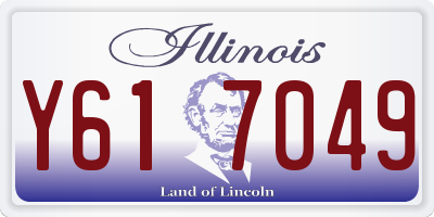IL license plate Y617049