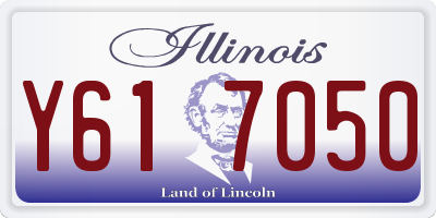 IL license plate Y617050