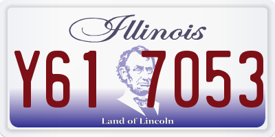 IL license plate Y617053