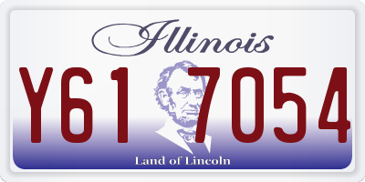 IL license plate Y617054