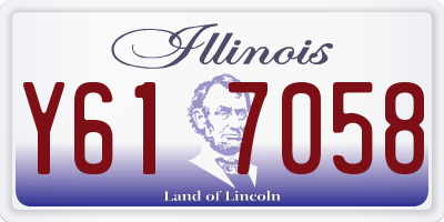 IL license plate Y617058