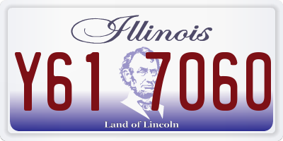 IL license plate Y617060