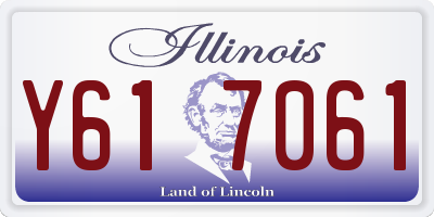 IL license plate Y617061
