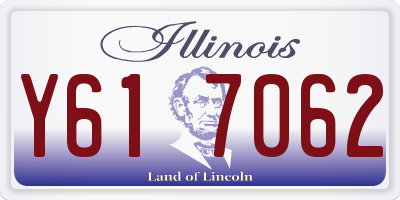 IL license plate Y617062