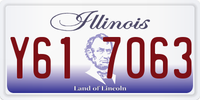 IL license plate Y617063