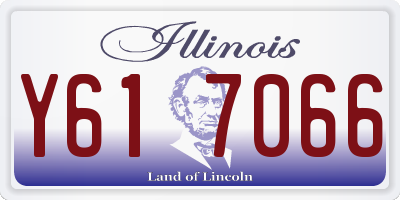IL license plate Y617066