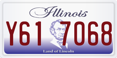 IL license plate Y617068
