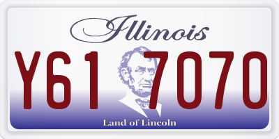 IL license plate Y617070