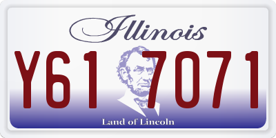IL license plate Y617071